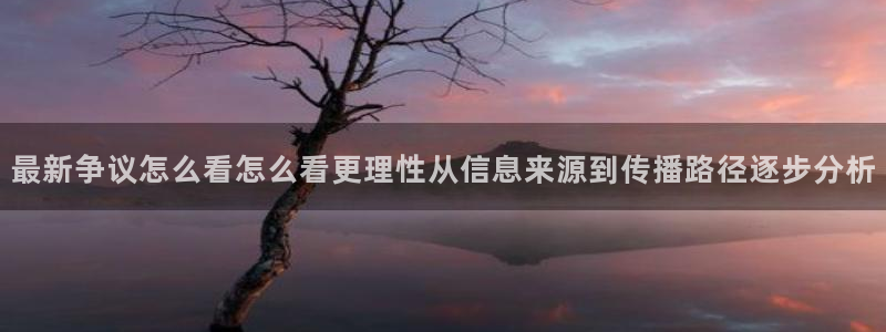 网络热点资讯：最新争议怎么看怎么看更理性从信息来源到传播路径逐步分析