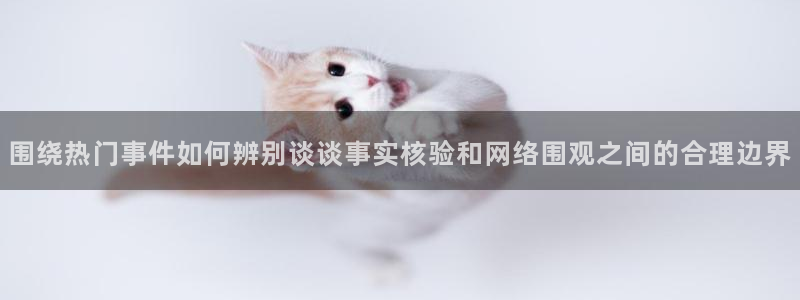 黑料爆料热门话题：围绕热门事件如何辨别谈谈事实核验和网络围观之间的合理边界